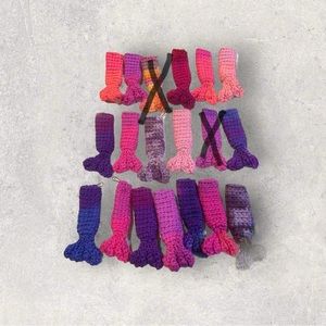 Handmade Crochet Mermaid Lipstick/lipgloss holder